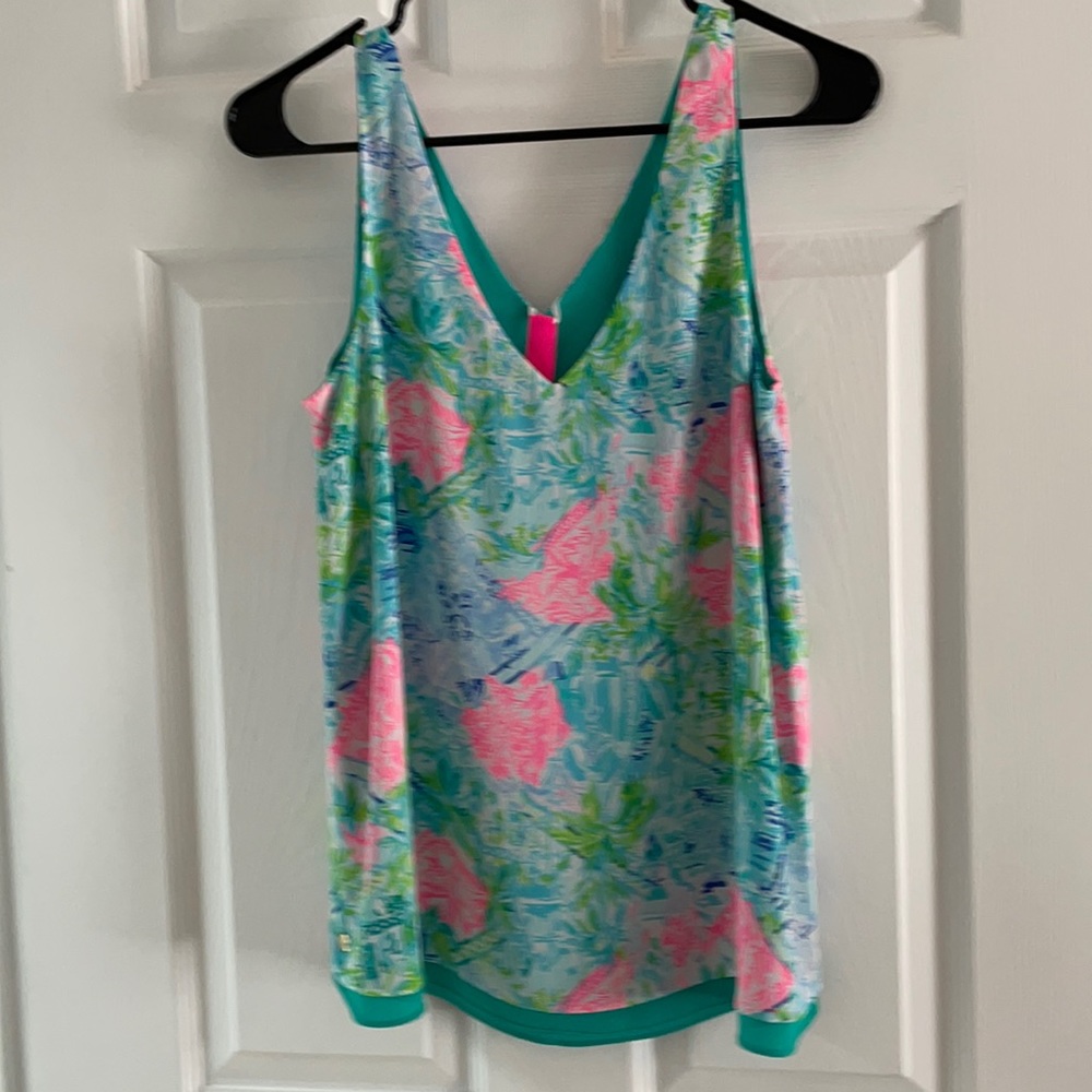 Lilly Pulitzer reversible shell blouse - small